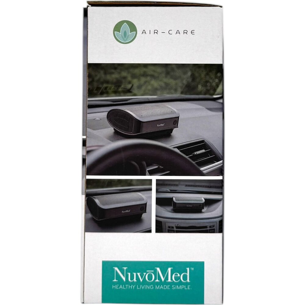 NuvoMed Car Air Purifier True HEPA 12V Plug Portable Odor Remover Bonus Filter - Picture 4 of 8
